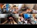 PREPARANDO ALMOÇO E LANCHE DA TARDE NO FOGÃO A LENHA