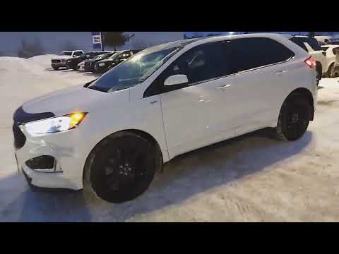 2023 Ford Edge ST-Line AWD in Star White Metallic Tri-Coat for sale at Kitchener Chrysler Dodge Jeep Ram in Kitchener, ON
