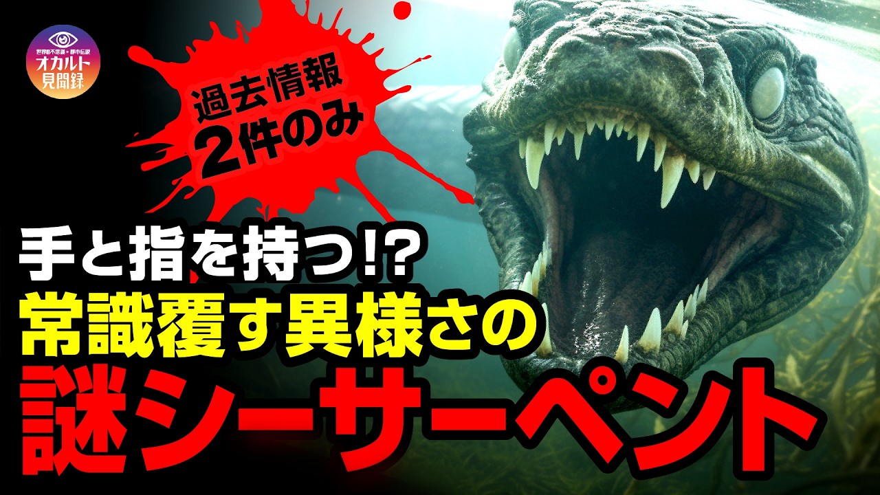 【UMA】手と指を持つ!? 謎シーサーペント