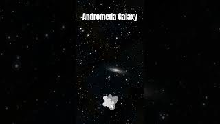 How Andromeda galaxy looks in night sky? #shorts