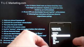 How to Hard Reset-Factory Reset Droid Razr Razor Maxx HD