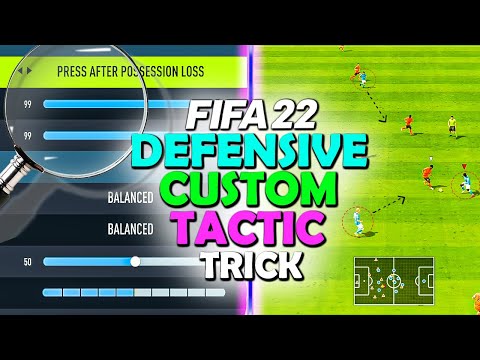 DO THIS TO YOUR CUSTOM TACTICS WHEN PRESSING IN FIFA 22! DEFENSIVE CUSTOM TACTIC TRICK - FIFA 22