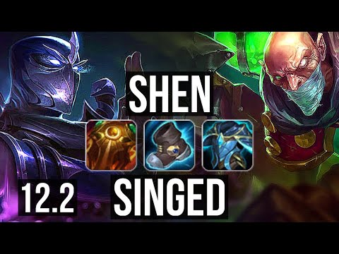 SHEN vs SINGED (TOP) | Rank 8 Shen, 10/4/17, 300+ games | EUW Grandmaster | 12.2