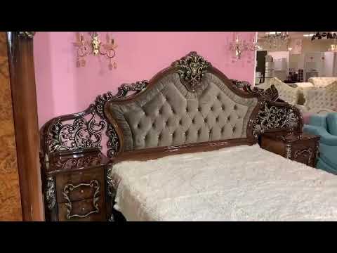 Спальня Джоконда с 3 дверным шкафом Корень Дуба глянец Эра мебель.