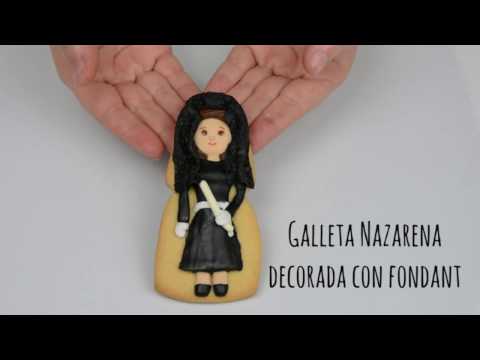 Galleta Nazarena con fondant. La guinda Florinda