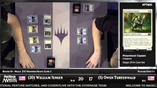 Pro Tour Magic 2015 - Round 10 (Draft) – William Jensen vs. Owen Turtenwald