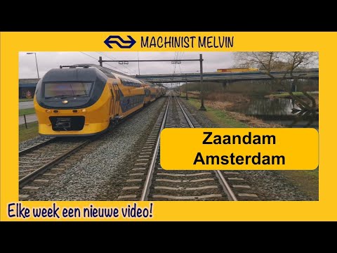 4k ZAANDAM naar AMSTERDAM via SLOTERDIJK met een INTERCITY!