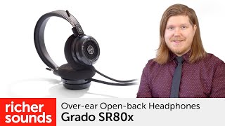 Video thumbnail for Grado SR80x over-ear open-back headphones | Richer Sounds by Richer Sounds