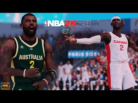 Kyrie and Shai CLASH at the Olympics! | NBA 2K24 Olympics Mode | Australia vs. Canada