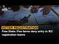 Voter Registration Free State Five Farms Deny Entry To IEC Registration Teams