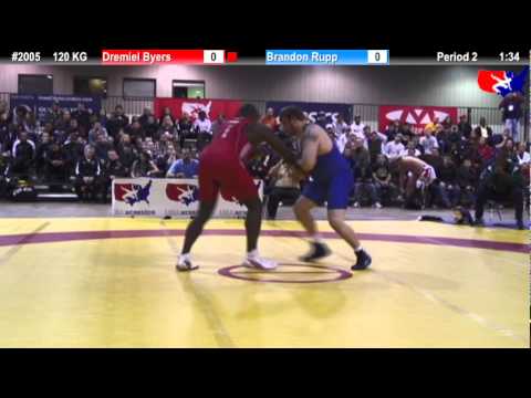 2011 U.S. Open SAT GR 120 KG: Dremiel Byers vs. Brandon Rupp 1st Place Match