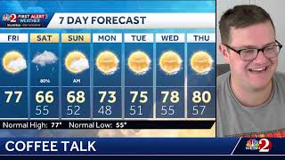COFFEE TALK: It's a beautiful morning, but the updated weekend forecast isn't so great