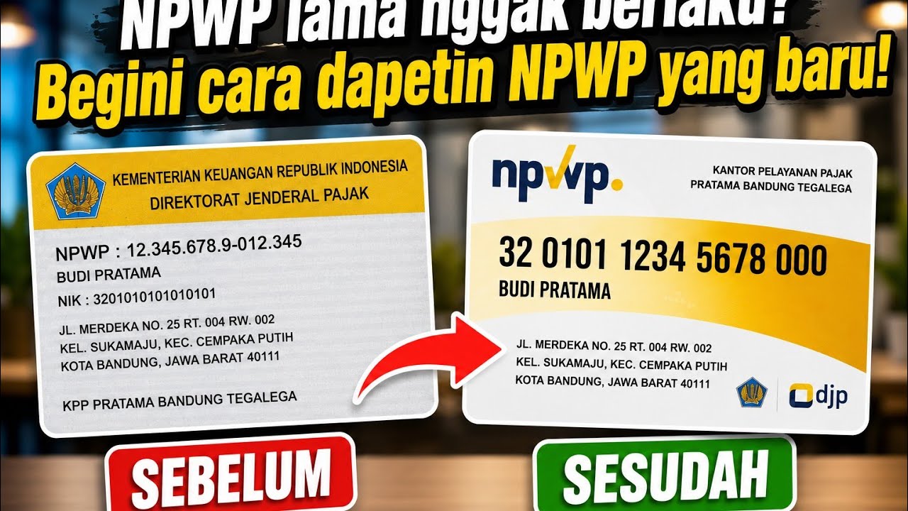 Cara Ubah NPWP Lama Menjadi NPWP Baru Online Lewat HP