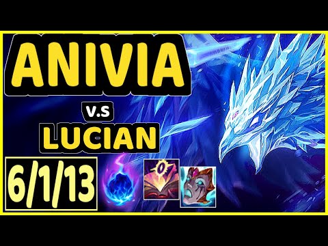 ANIVIA vs LUCIAN - 6/1/13 KDA MID GAMEPLAY - EUW Ranked MASTER