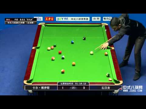 Karl Boyes VS Shi Han-Qing - 2015 World Chinese 8 Ball Masters