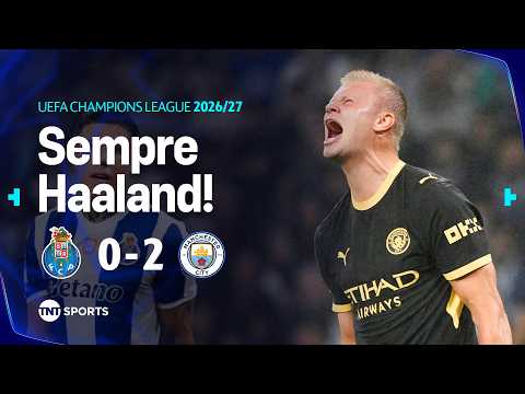 ELE É MUITO BRABO! HAALAND FAZ 2 GOLS EM ESTREIA DO CITY NA CHAMPIONS LEAGUE | PORTO 0 X 2 MAN CITY