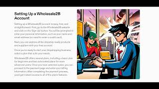 Setting Up a Wholesale2B Account - Wholesale2B Dropshipping Course #9