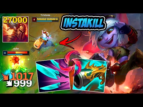 TRISTANA FULL CRÍTICO DE NAVORI BUILD INSTAKILL NA BOMBA - LEAGUE OF LEGENDS