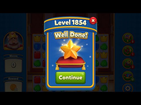 Royal Match - King Robert - Level 1854