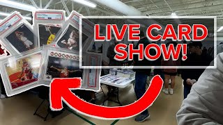 Live Sports Card Show | Insane Card Show Pickups