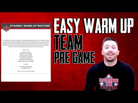 Easy Team Warm Up Routine for Youth Baseball