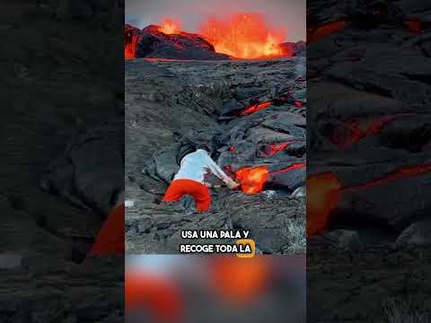 ¿Cómo Es Que Sus Zapatos No Se Derritieron Mientras Recogía Lava? #shorts