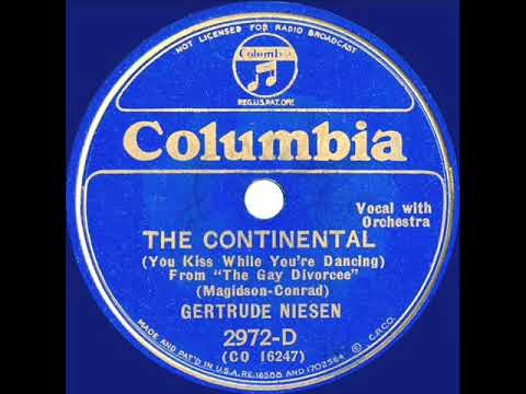 1934 Gertrude Niesen - The Continental