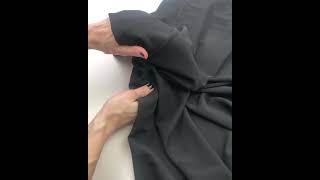 8065-17 Искусственный шёлк матовый цвет Чёрный 130 гр/м2, 150 см на YouTube