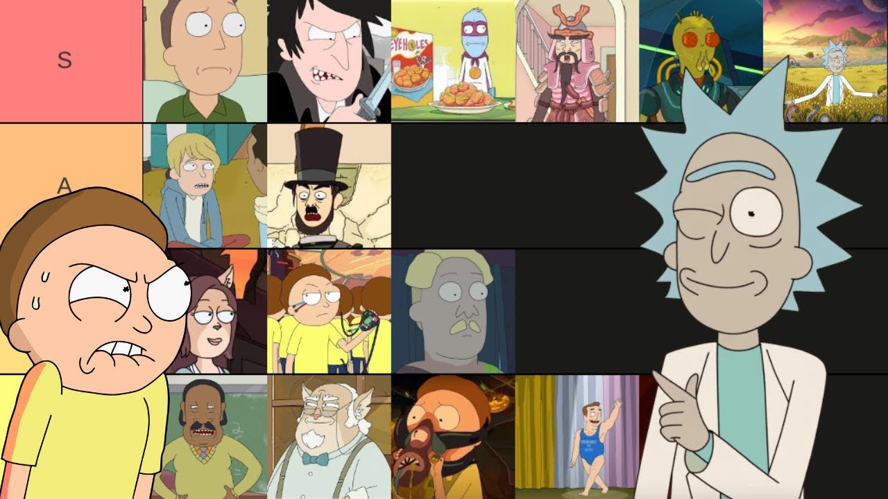 Rick and Morty characters tier list