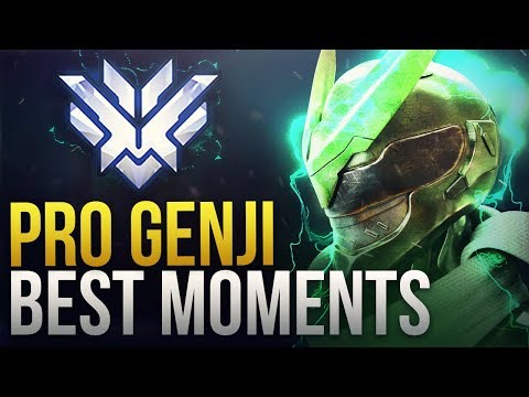 BEST PRO GENJI MOMENTS  - Overwatch Montage