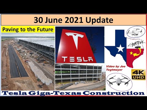 Tesla Gigafactory Texas 30 June 2021 Cyber Truck & Model Y Factory Construction Update (07:45AM)