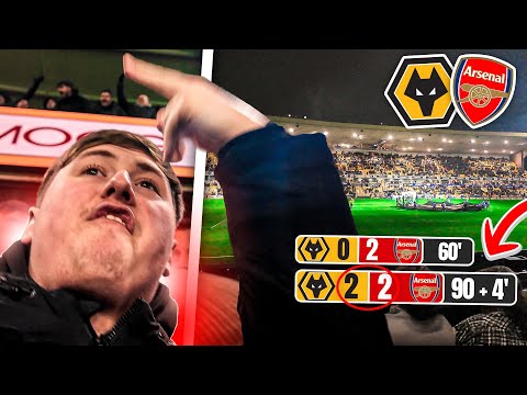 WE THREW IT AWAY IN THE 94TH MINUTE… 😭 | Wolves 2-2 Arsenal Vlog
