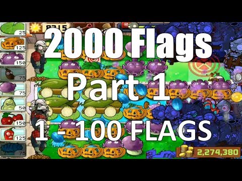 Plants vs Zombies Survival Endless 1-100 Flags