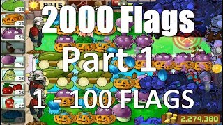 Plants vs Zombies Survival Endless 1-100 Flags