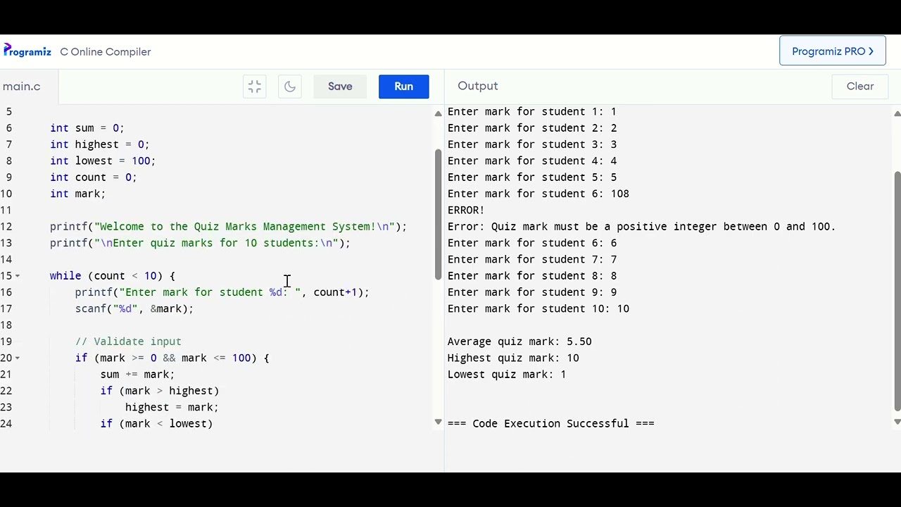 c programming lab assignment 1