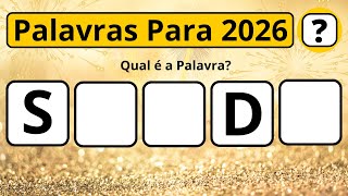 Quiz De Ano Novo | Adivinhe Qual é a Palavra Para 2026 #quiz #adivinheapalavra #qualéapalavra
