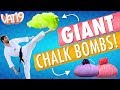 GIANT Chalk Bomb Battle! [feat. Dude Decent]