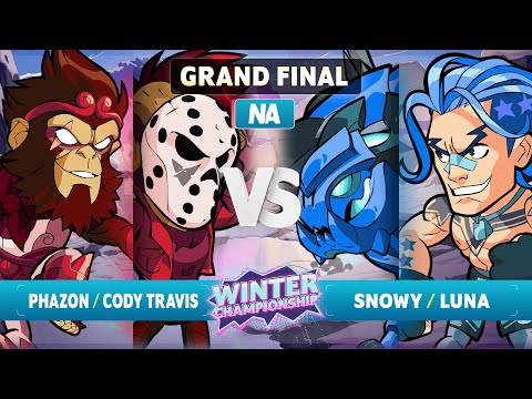 Phazon & Cody Travis vs. Snowy & luna - GRAND FINAL - NA - Brawlhalla Winter Championship 2023