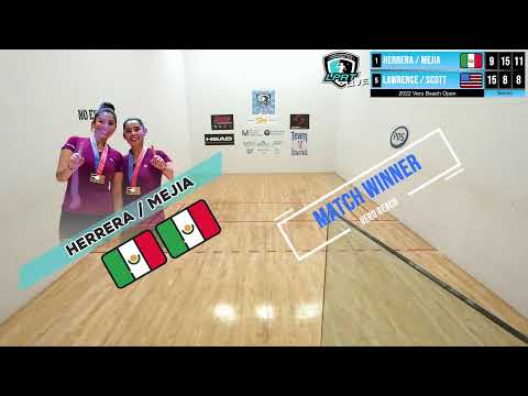 2022 Vero Beach Open - Court 1 - Doubles Semis - Herrera / Mejia vs Lawrence / Scott