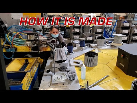 Inside aFe- See a  Pro Dry S Filter Made