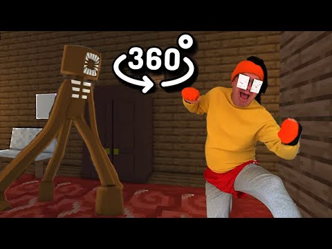 Doors Library Figure Scene - Minecraft 360° VR Animation VS Realistic