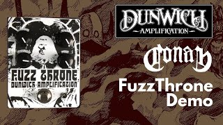 Video thumbnail for Dunwich Amps FuzzThrone Demo - Conan Tone! by Does It Doom?