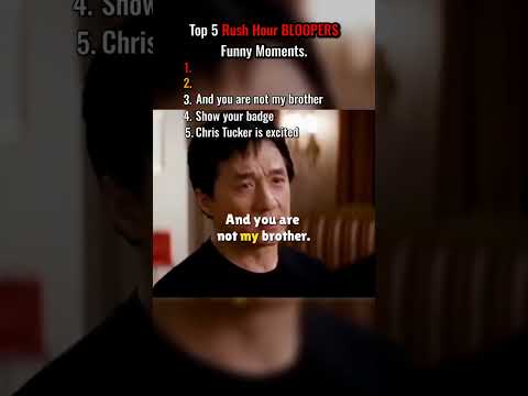 Top 5 Rush Hour BLOOPERS Funny Moments. 😂