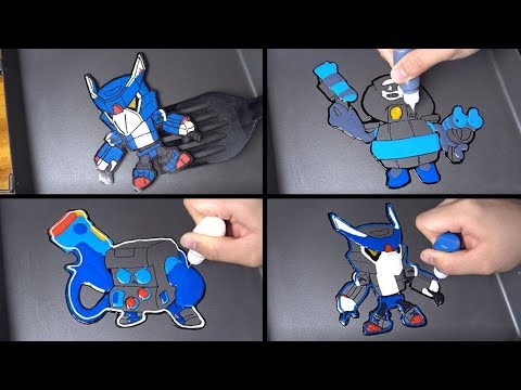 Brawl stars Pancake Art - Darryl, Mecha crow, 8 beat