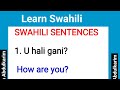 Learn Swahili: Sentences for  Swahili conversations