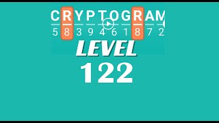 Cryptogram Level 122 Answers ✅ | Go Answer