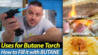 How To Refill Sondiko Butane Torch & Its Uses - Grill Veggies/Meat, Make Creme Brulé, Make Resin Art