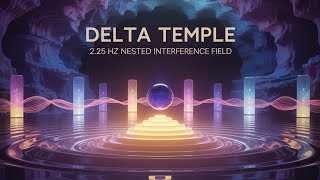 Delta Temple | 2.25 Hz Nested Interference Field (±0.01 Hz Micro-Lattice × 0.02 Hz Sub-Delta Breath)
