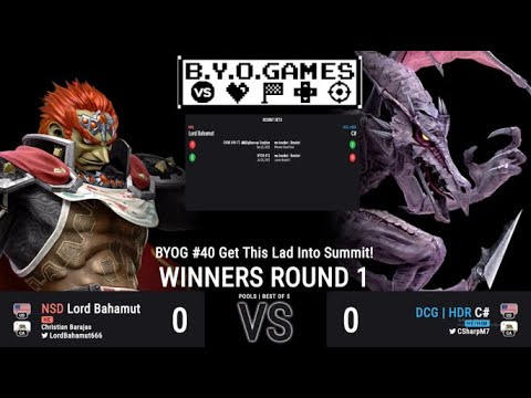 BYOG #40 | Lord Bahamut (Ganondorf) Vs. C# (Ridley) | Winners Round 1