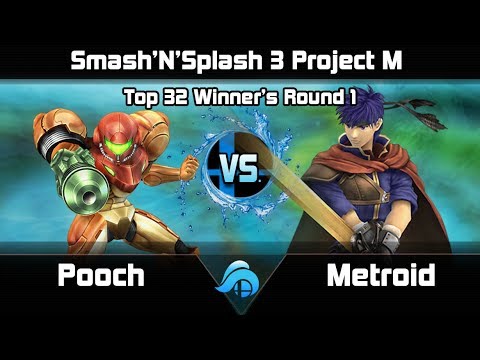 Smash n Splash 3 Project M Top 32 Winners Rd. 1 - Pooch (Samus) vs. Metroid (Ike)
